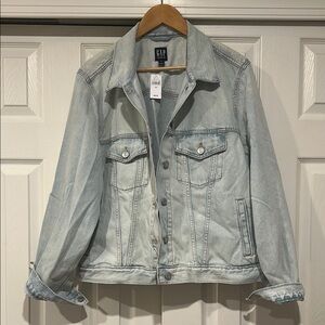 GAP Women's Light Blue Denim Jacket NWT - Size XXL